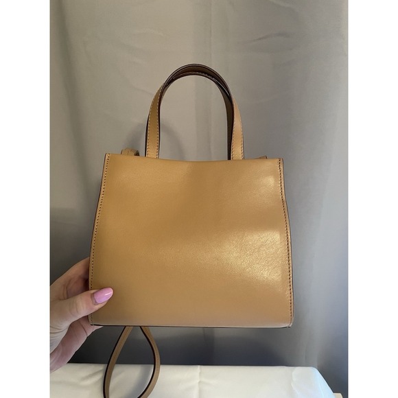 VOORT STUDIO Belgian Designer Mini Bag Sand Tan Purse Crossbody W Strap NEW $833 - Picture 3 of 16